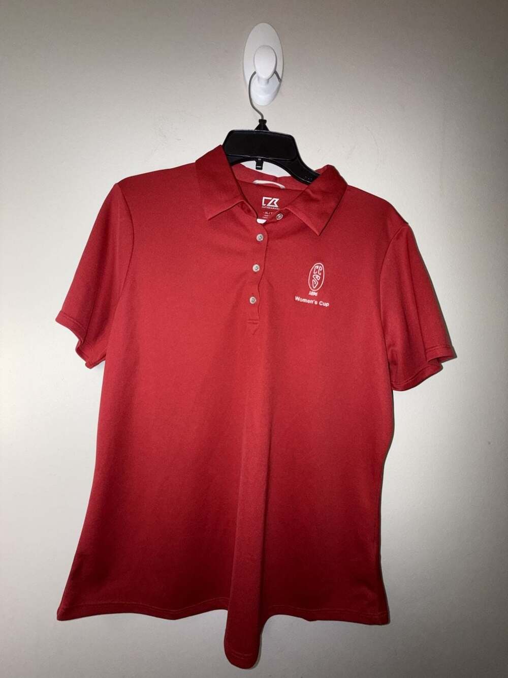 Cutter & Buck Women's 1896 Women's Cup Red Polo Shirt